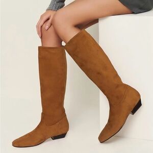 Women's Tan Knee-High Boots